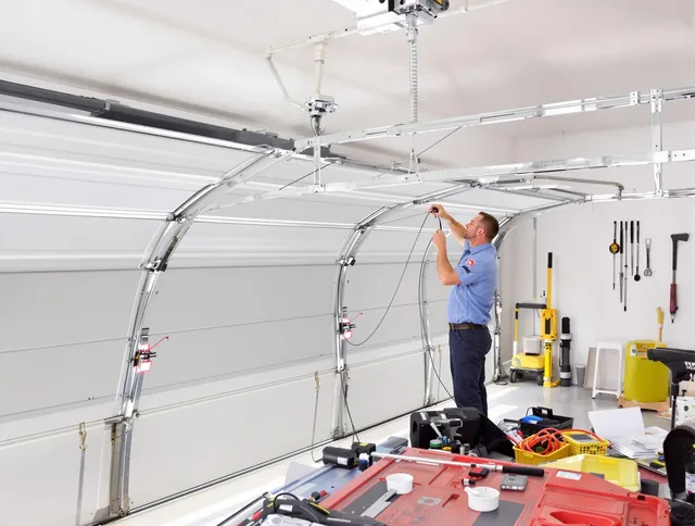 Garage door cable repair service by East Hartford Garage Door Repair in East Hartford