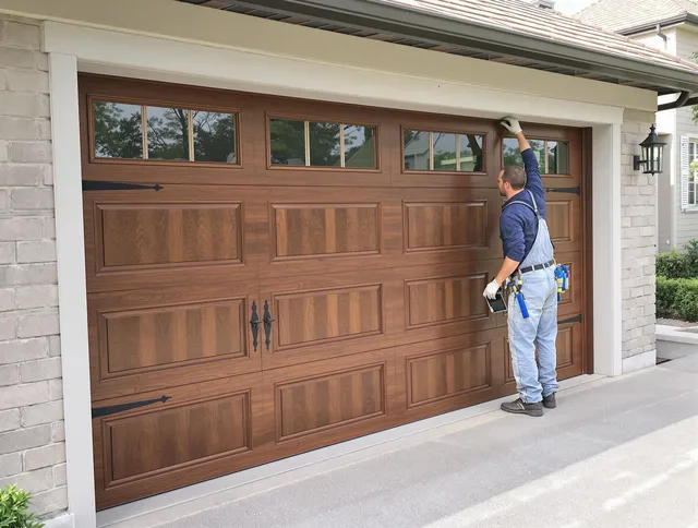 Custom garage door showcase by East Hartford Garage Door Repair in East Hartford