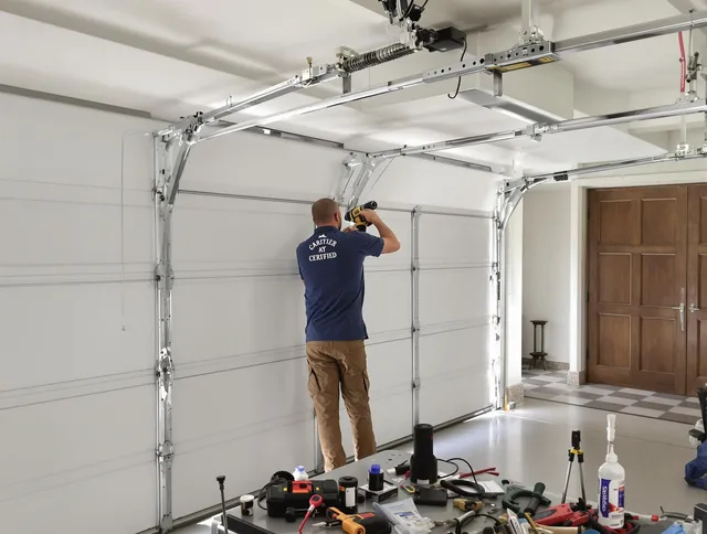 East Hartford Garage Door Repair certified technician performing precision garage door repair in East Hartford