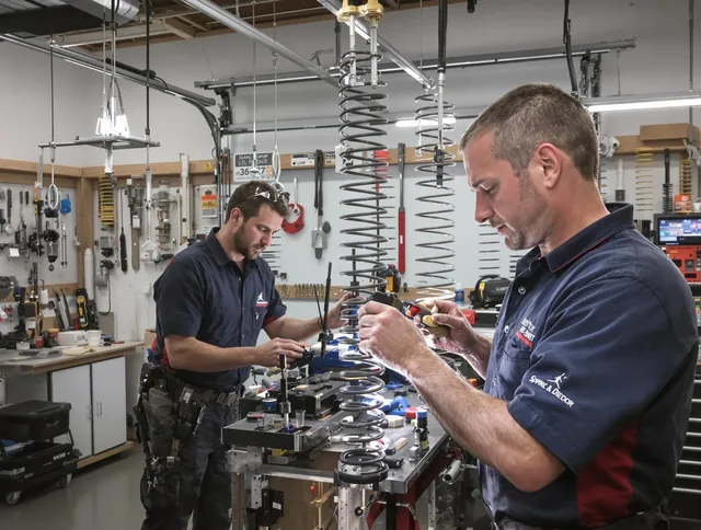 Garage door spring repair service by East Hartford Garage Door Repair in East Hartford